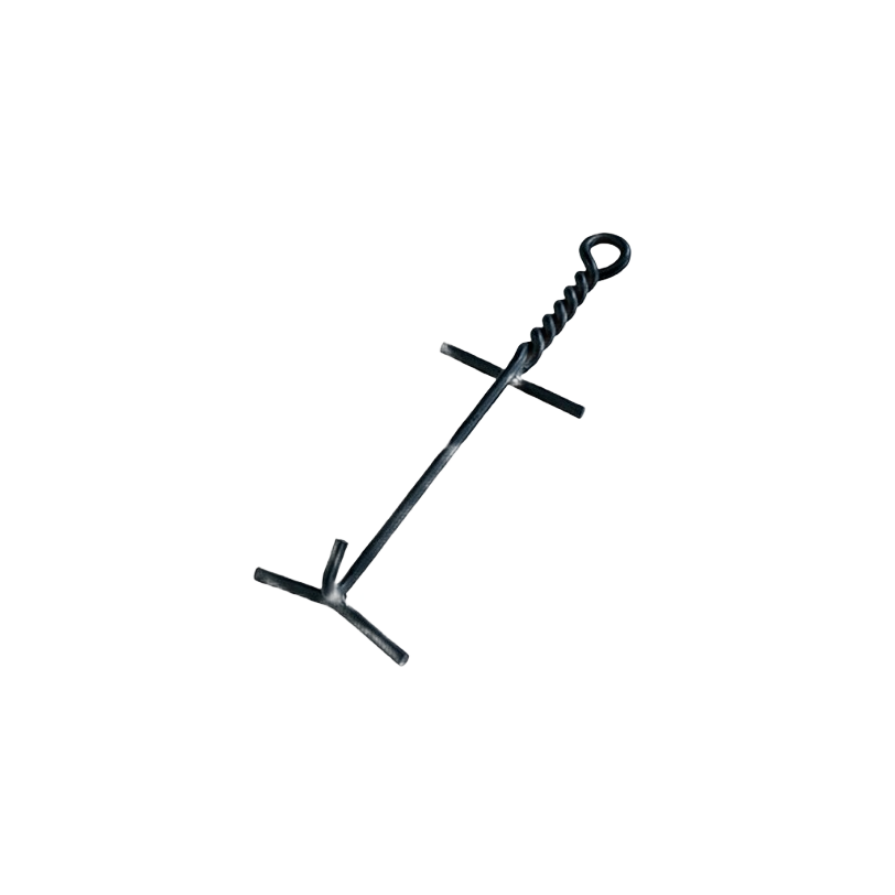 Black metal lid lifter with twisted handle designed for safely lifting heavy cookware lids in home improvement tasks