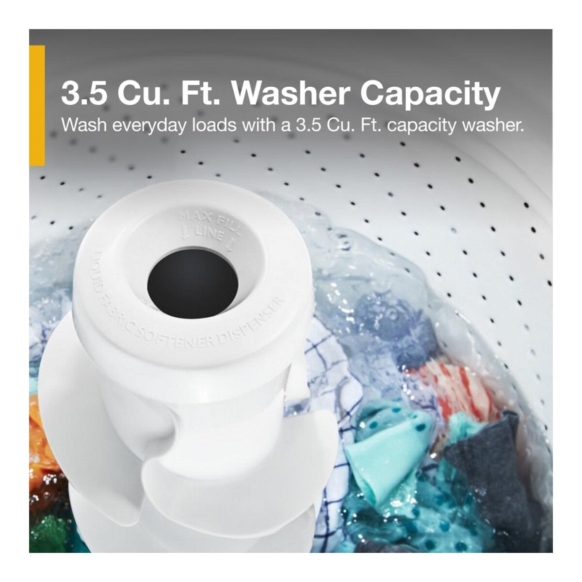 3.5 cu.ft Electric Stacked Laundry Center 9 Wash cycles and AutoDry™