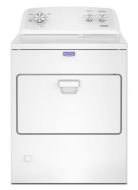 White top load gas dryer with wrinkle prevention and hamper door from dryers and washers & dryers collection