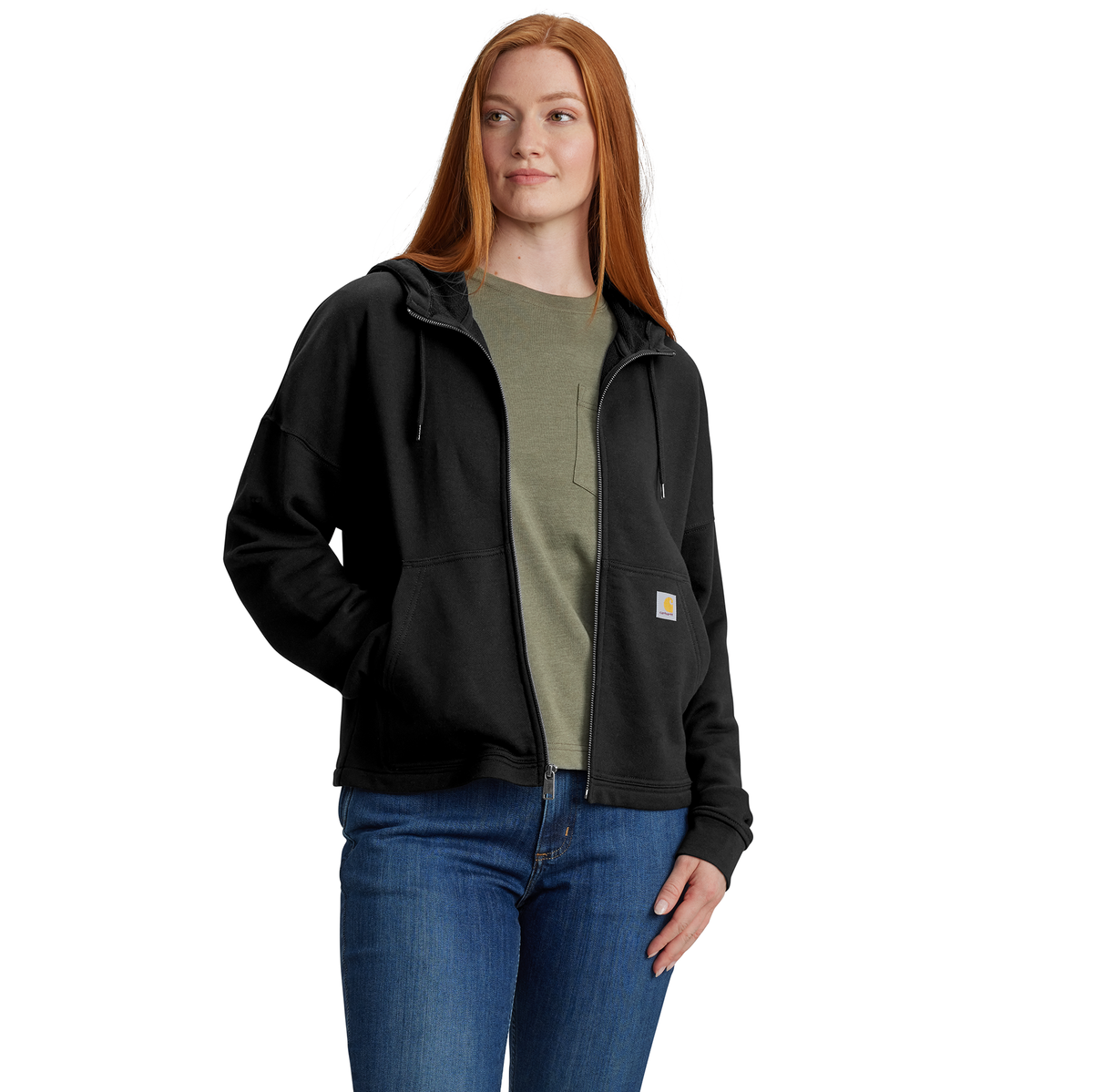 Carhartt Women's TENCEL Fiber Series Loose Fit Full-Zip Sweatshirt