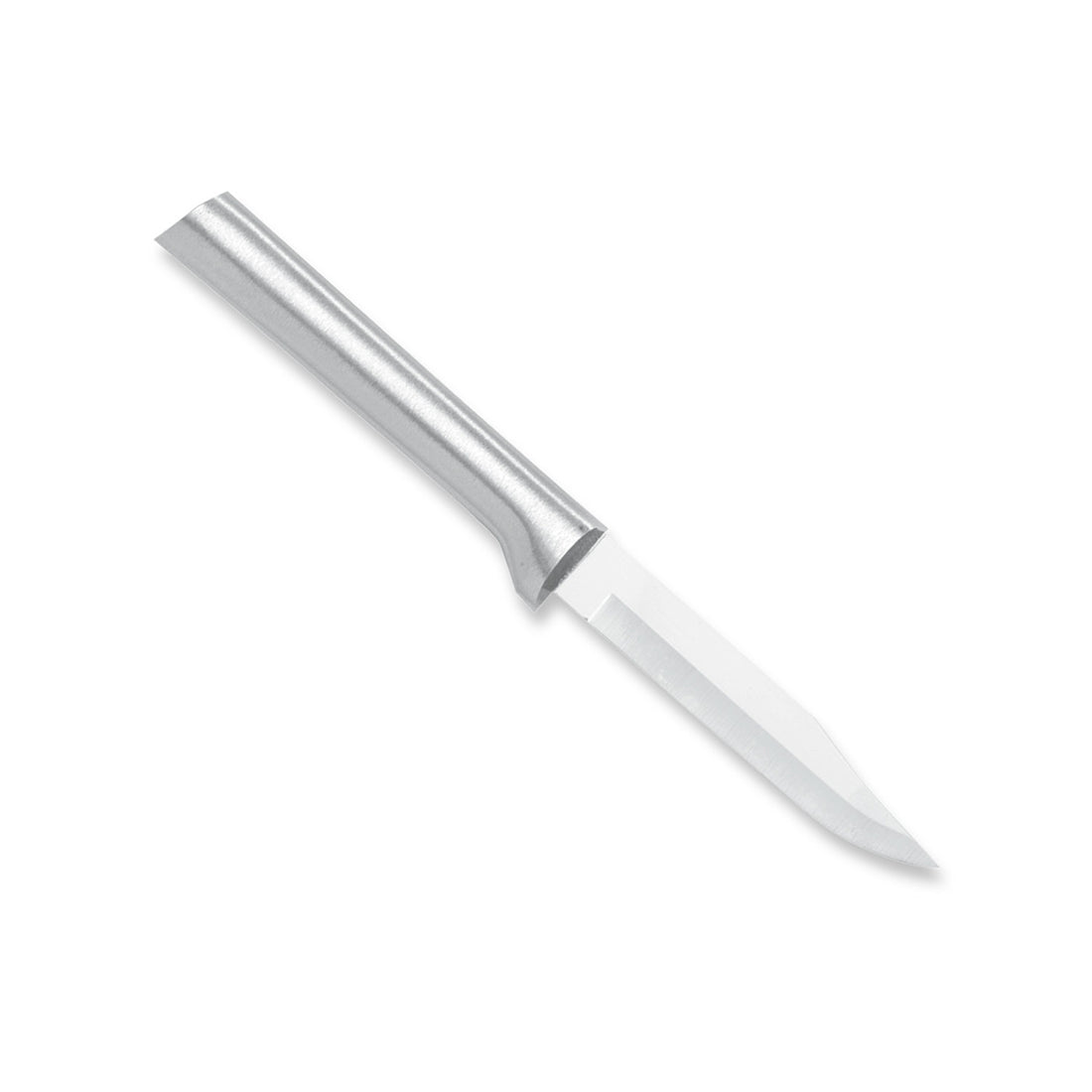 Sleek kitchen paring knife with sharp stainless steel blade and smooth metal handle in Kitchenware collections