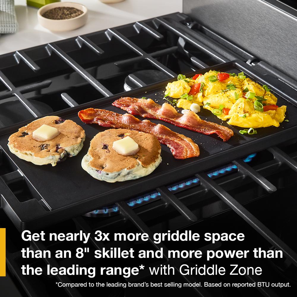 30-inch Smart Gas Range with Air Cooking Technology, No Preheat Air Fry, Steam/Self Clean and High Speed Preheat