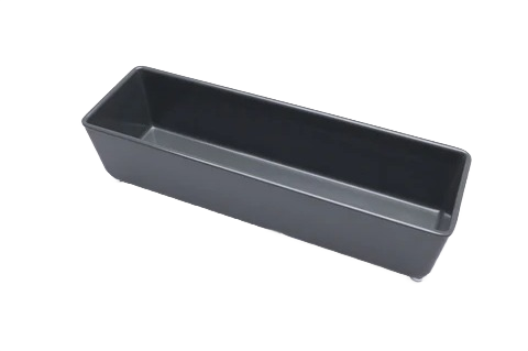 Rectangular slate organizing tray with smooth finish for storing small items in home improvement or office spaces