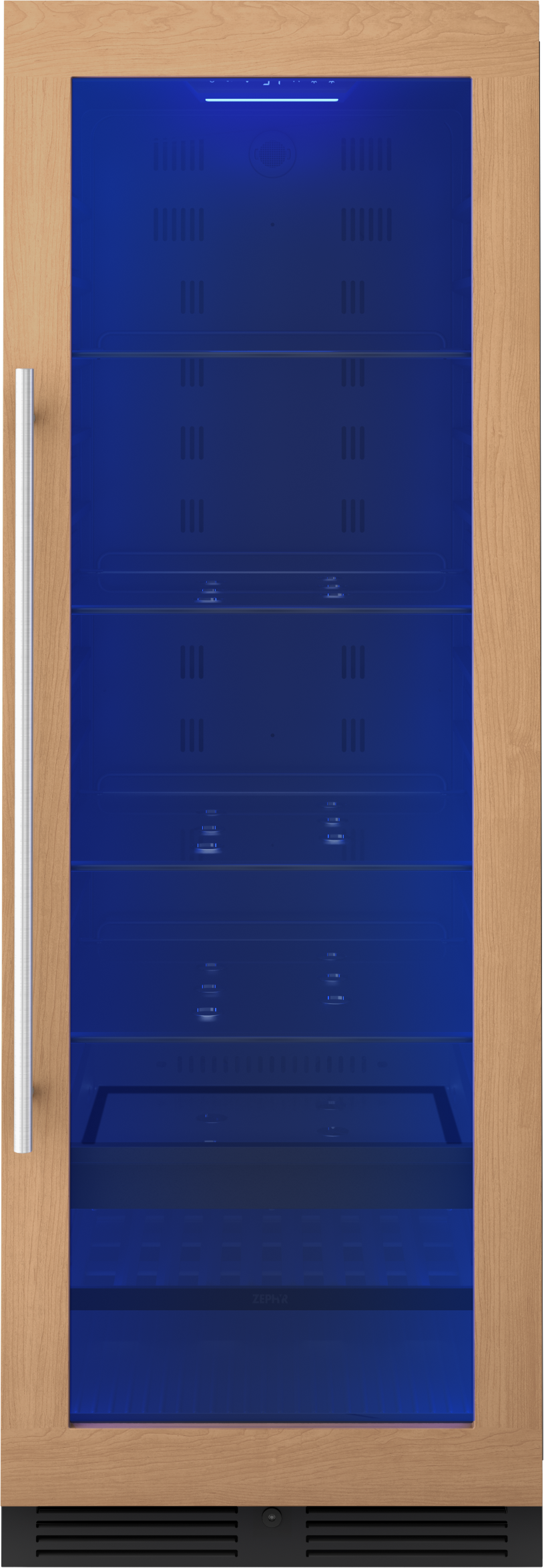 Full-size panel-ready beverage cooler with reversible wooden frame and glass door in Refrigerators at Hartville Hardware