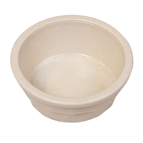 Beige medium heavyweight crock pet bowl for cats and small dogs in Pet & Animal under $50 collection