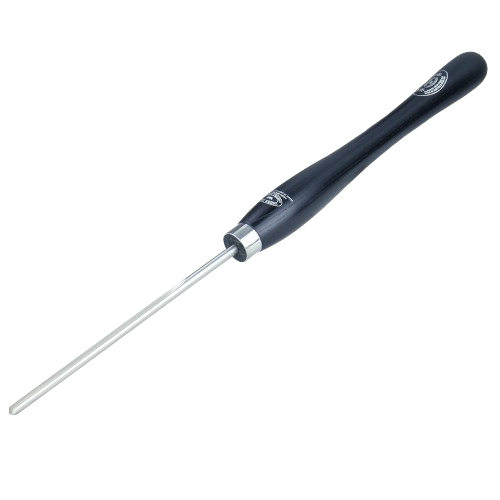 Woodturning bowl gouge with black ergonomic handle and metal shaft for woodworking tools under $100 collections