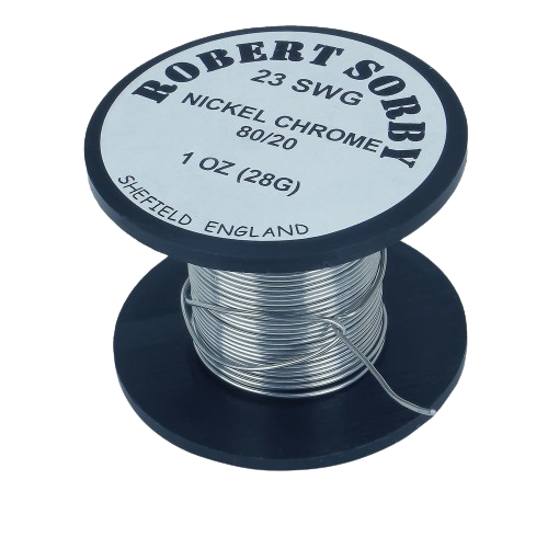 Spool of 23 SWG nickel chromium wire weighing 1 oz for woodworking tools and home improvement projects under $50 collection