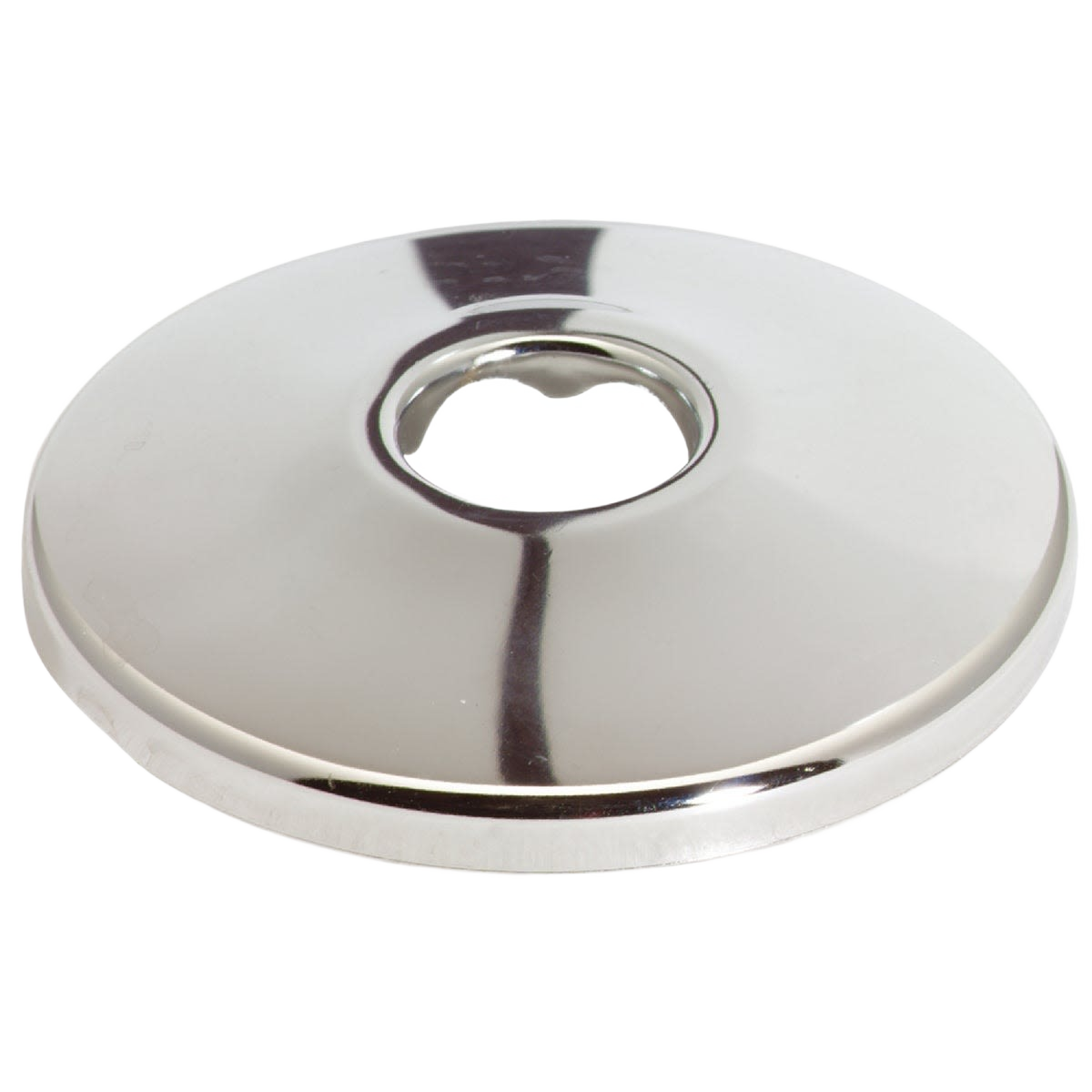 Chrome-plated 1/2-inch IPS flange for decorative pipe finishing in plumbing parts and repair tools collection