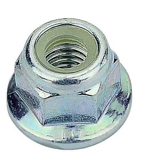 6mm silver lock nut with nylon insert for durable fastening in John Deere parts and home improvement collections