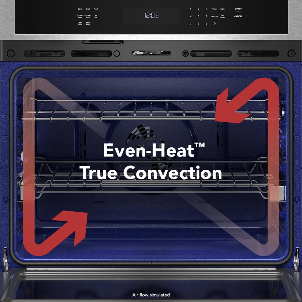 30-inch Electric Combo Wall Oven with No Preheat Air Fry Mode - PrintShield™ Finish