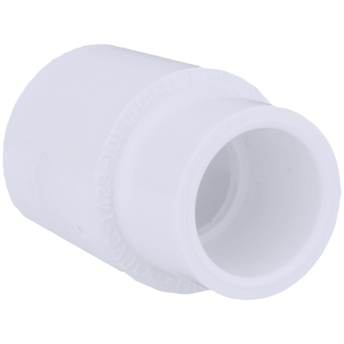 White PVC reducing coupling fitting for plumbing and pipes & fittings collections under $50 and home improvement