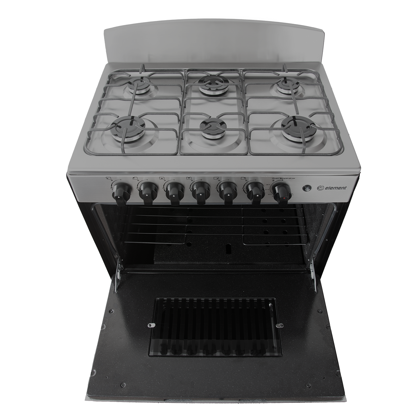 Element Electronics 4.0 cu. ft. 30", 6-Burner Gas Range (EEGR3A6MCCS)