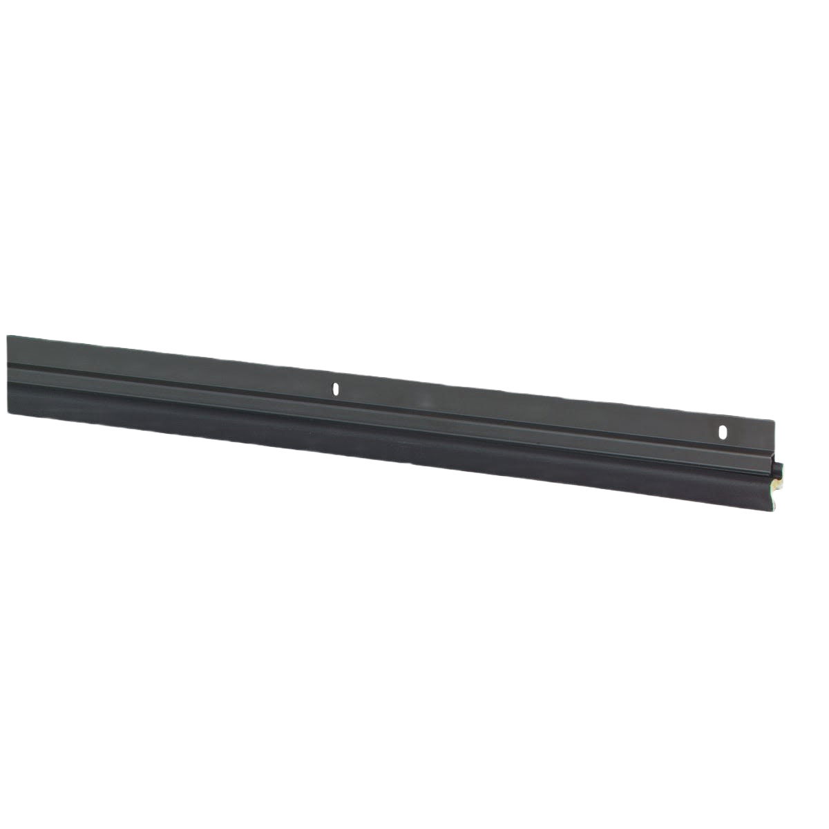 Bronze vinyl coated foam door stop strip for sealing doors against drafts and moisture in home improvement projects