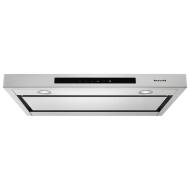 Stainless steel 36-inch low profile under-cabinet ventilation hood with digital controls from KitchenAid range hoods collection