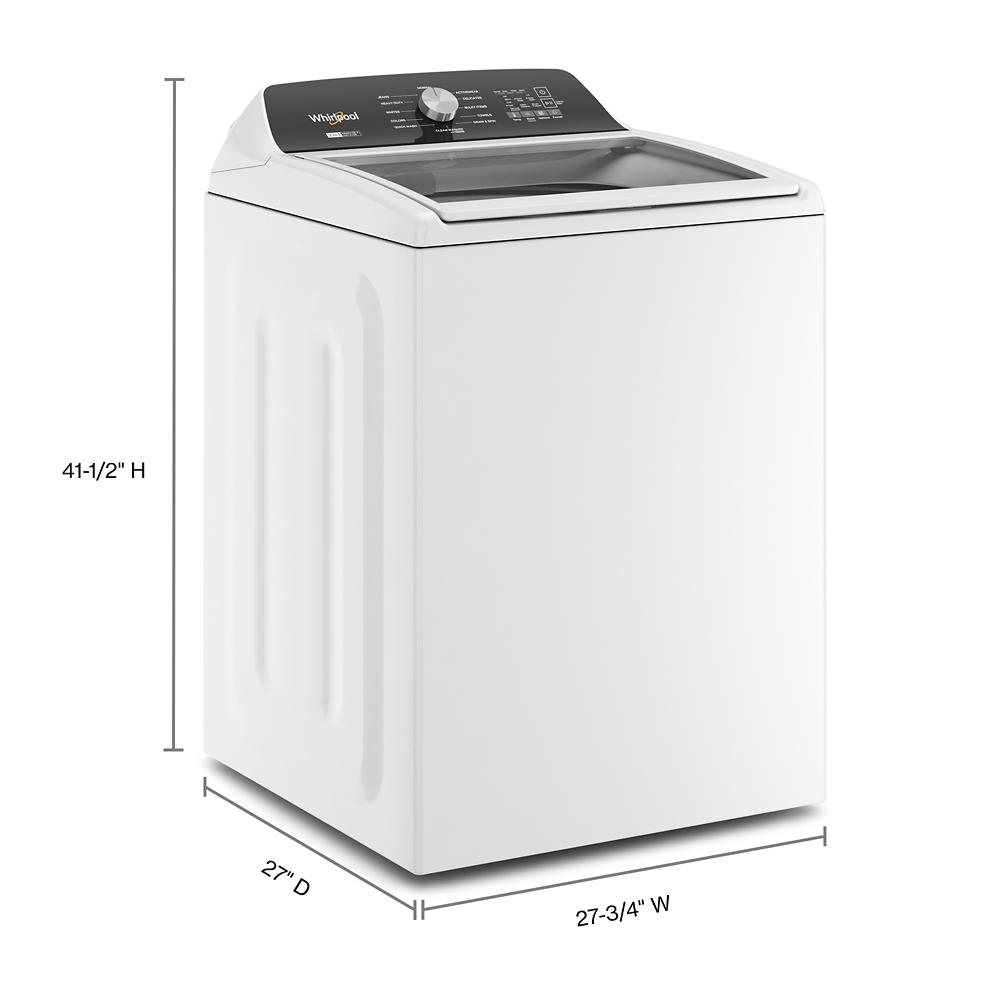 4.7-4.8 Cu. Ft. Top Load Washer with 2 in 1 Removable Agitator