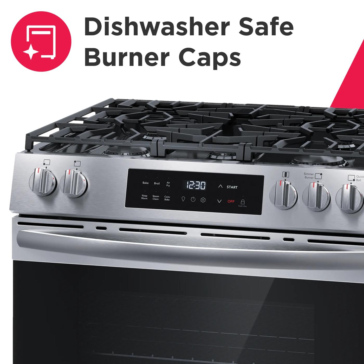 30" Front Control Gas Range with Air Fry