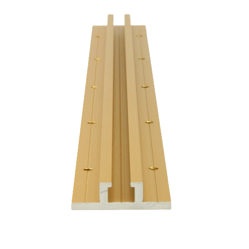18-inch T-slot panel connector in anodized aluminum for woodworking hand tools and home improvement projects