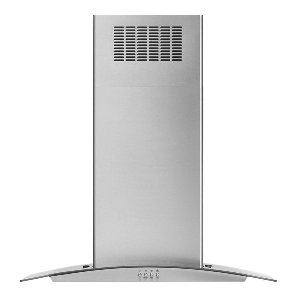 30" Curved Glass Island Mount Range Hood