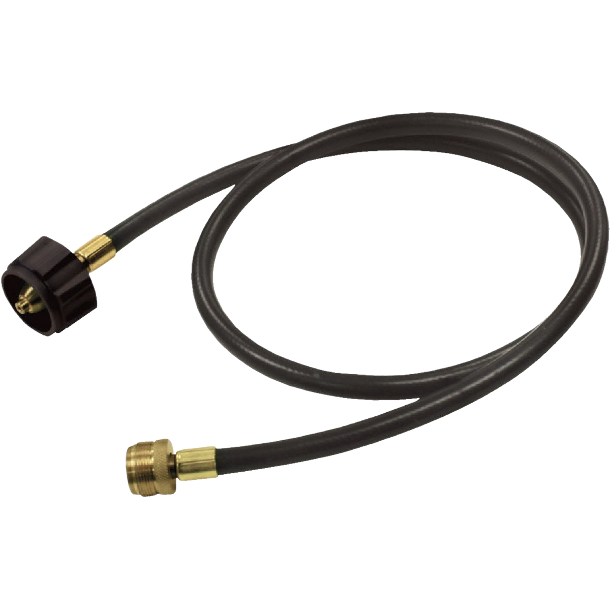 Flexible black PVC LP hose adapter with brass fittings for grilling tools and outdoor living under $50 collection