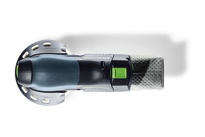 Cordless eccentric sander with dust extraction and ergonomic design for efficient home improvement sanding tasks