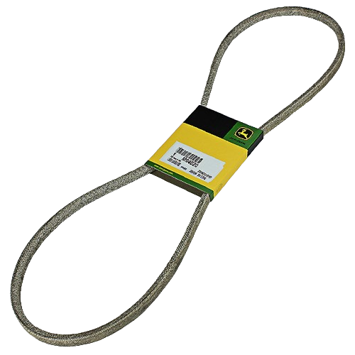 Flexible traction drive belt with branded yellow and black packaging for tools and home equipment maintenance