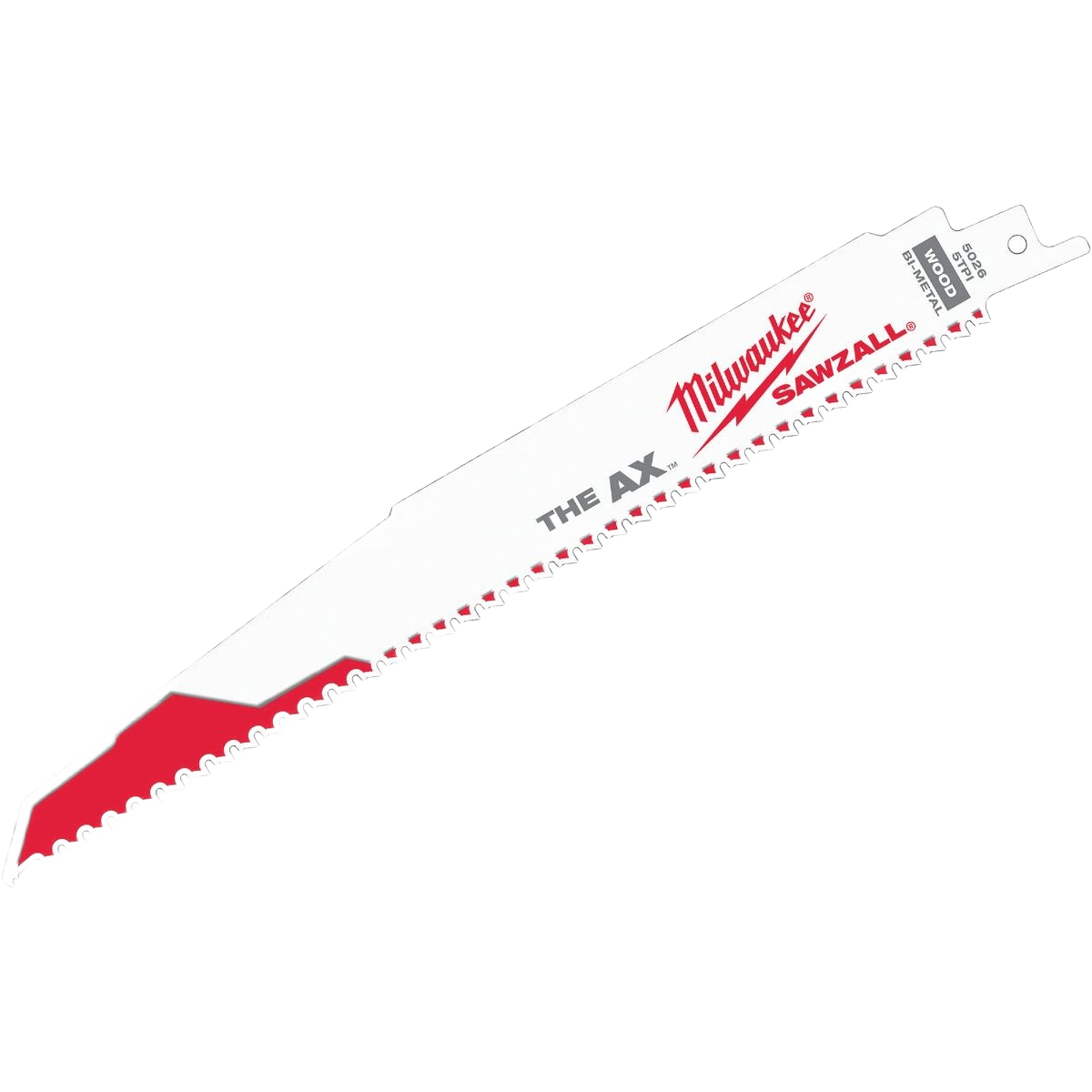 White and red 9-inch saw blade with precision teeth for woodworking in tool and power tool accessories collections