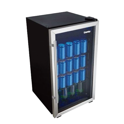 3.1 CuFt. Beverage Center, Tempered Glass Door, Wire Shelves
