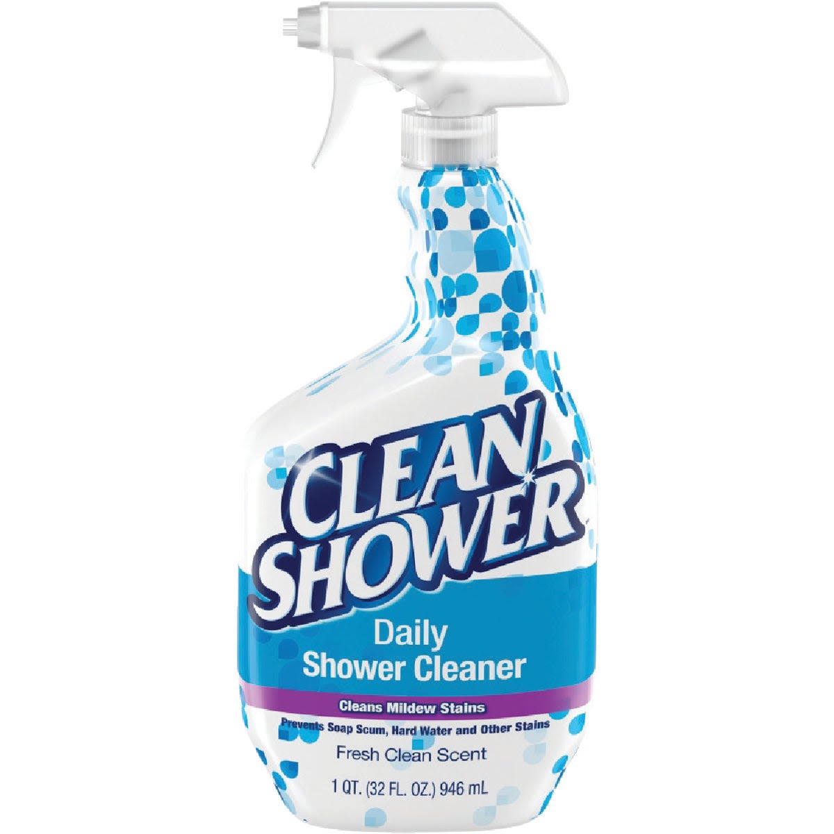 Spray bottle of daily shower cleaner with fresh scent for bathroom cleaning in cleaning supplies under $50 collection