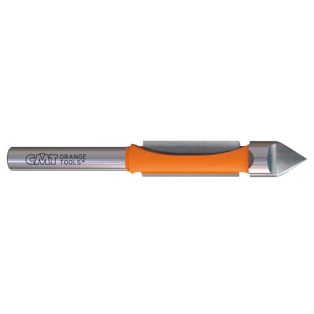 CMT Orange Tools 1/4” x 3/4” Panel Pilot Bits With Guide, 1/4" Shank