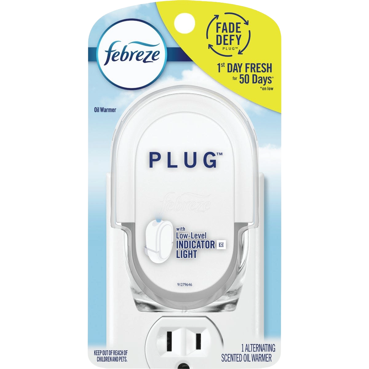 Febreze Plug-In Air Freshener starter kit with low-level indicator light for home cleaning and household items under $50