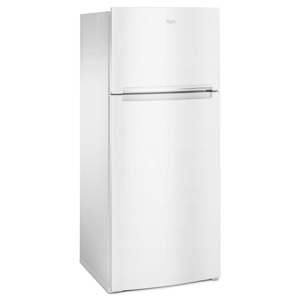 28-inch wide white top-freezer refrigerator with Flexi-Slide™ bin for versatile storage from Kitchens and Appliances collections