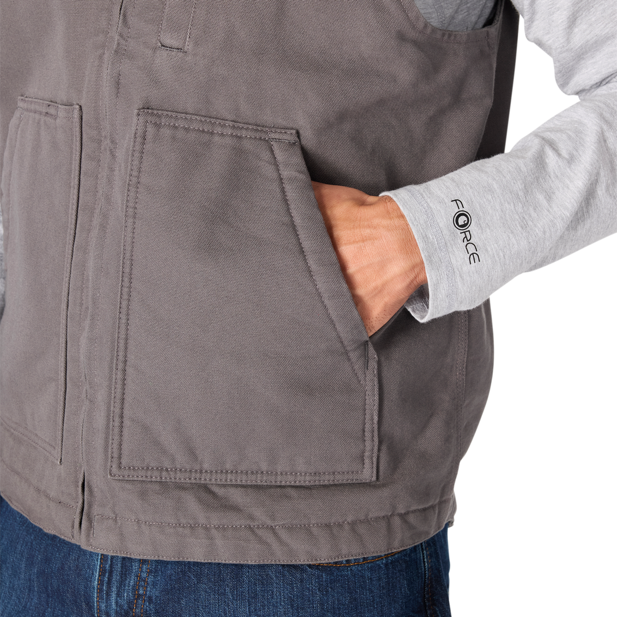 Carhartt Men's Washed Duck Mock-Neck Vest