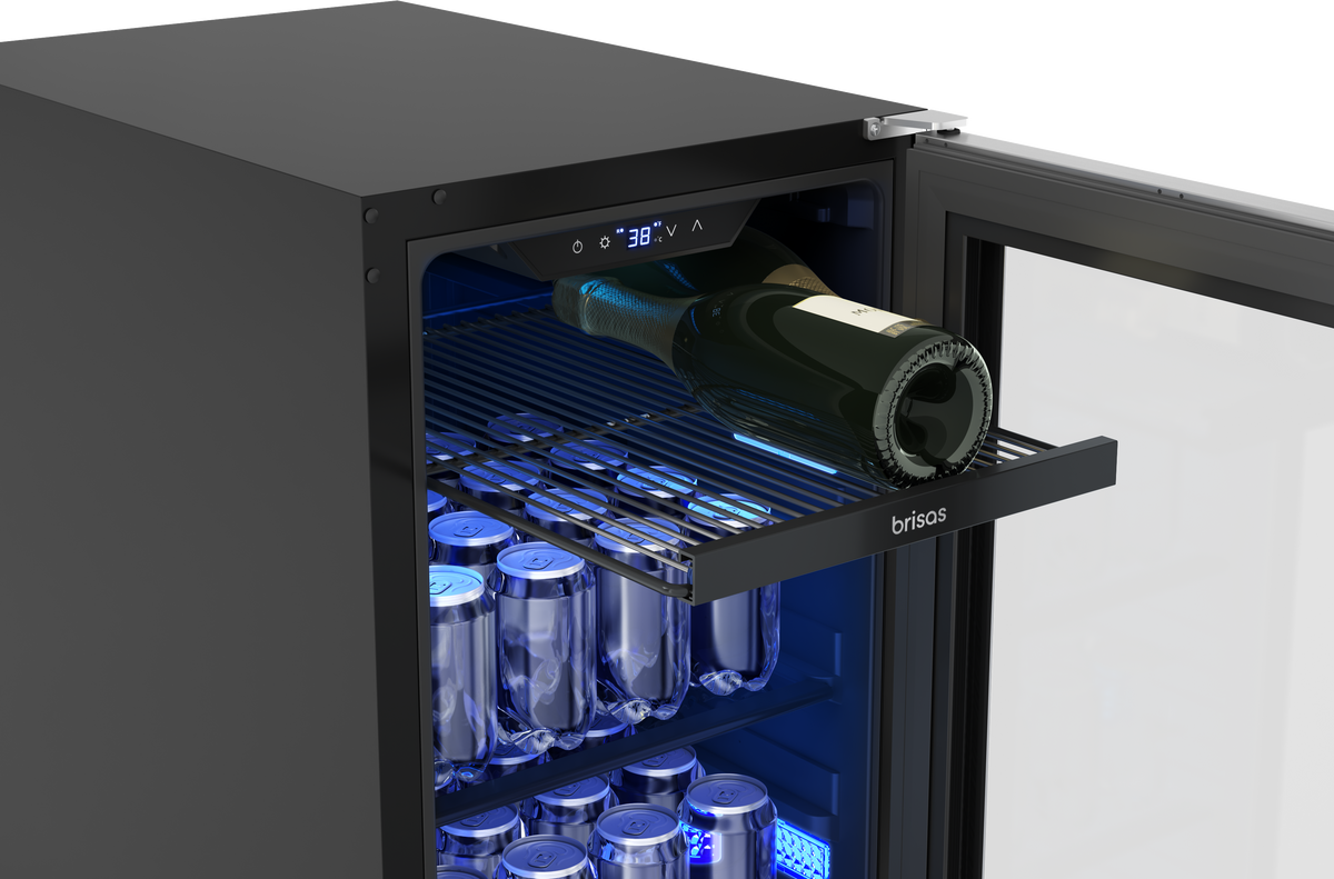 Brisas Bev Cooler, 15in UC, SS+Gls, Rvs, 1Z
