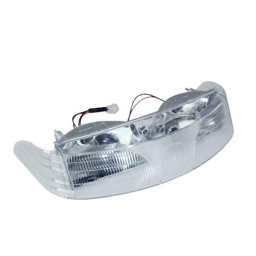 Clear headlamp lightbar with wiring harness designed for John Deere equipment repairs and maintenance tasks