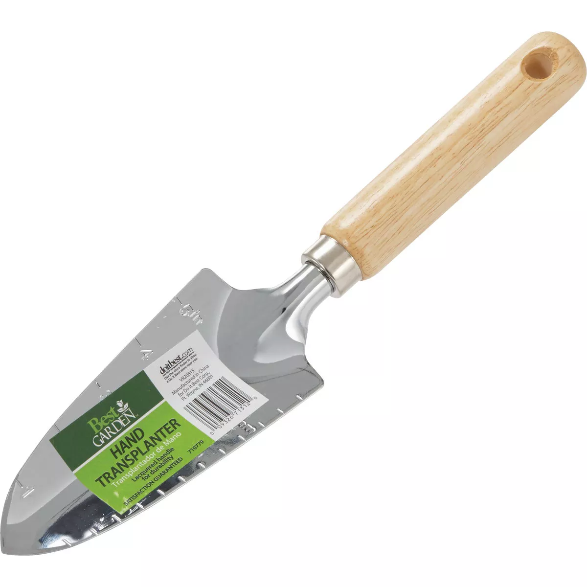 Best Garden 13" Chrome Hand Transplanter Trowel