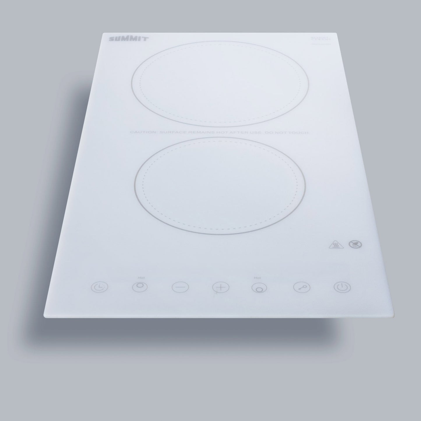 12" Wide 230V 2-Burner Radiant Cooktop