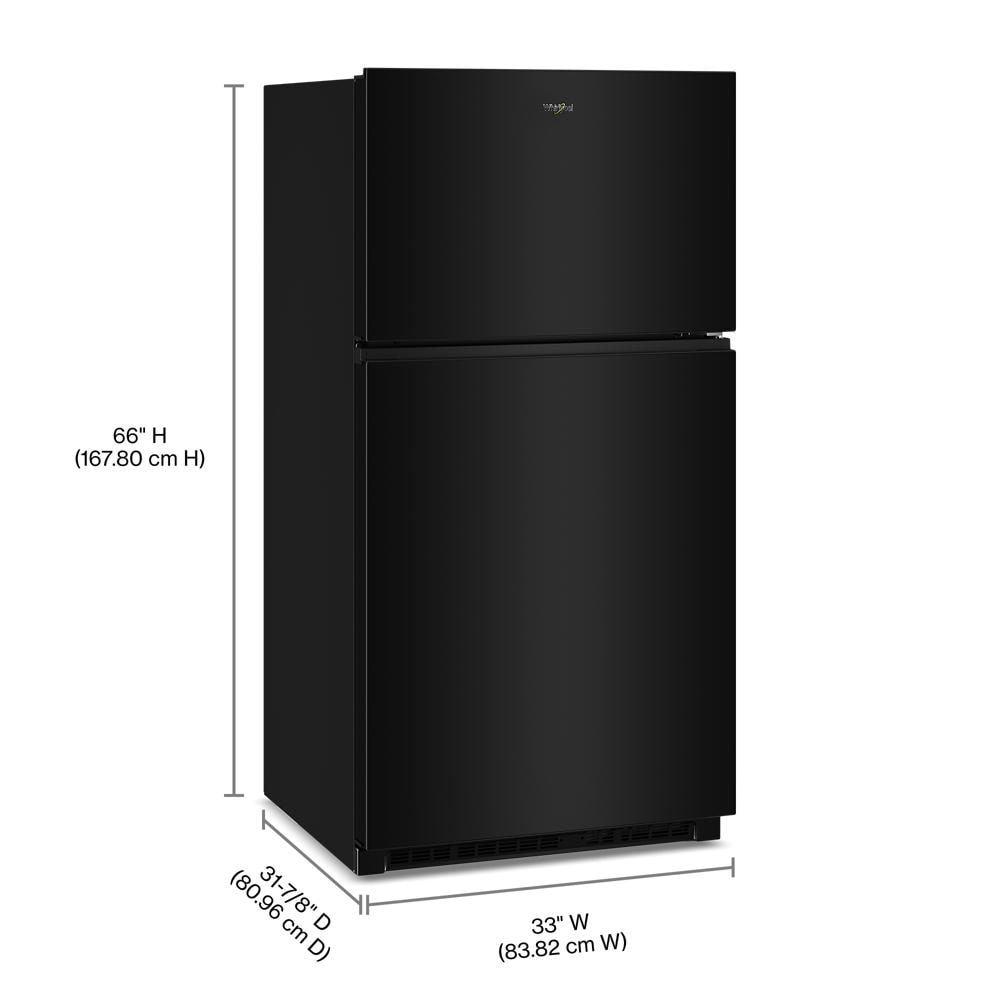 Whirlpool® 32.8-inch Wide Top Freezer Refrigerator with Total Coverage Cooling- 21.3 Cu. Ft.