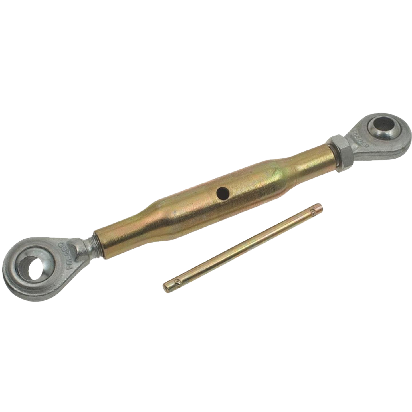Forged steel top link with yellow zinc plating for corrosion resistance in parts and tools under $50 collection