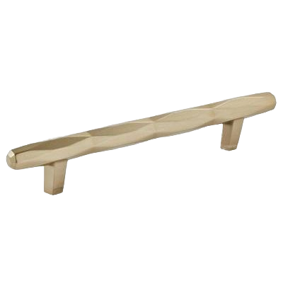 Golden champagne cabinet pull with geometric faceted design for hardware and furniture accessories under $50 collections