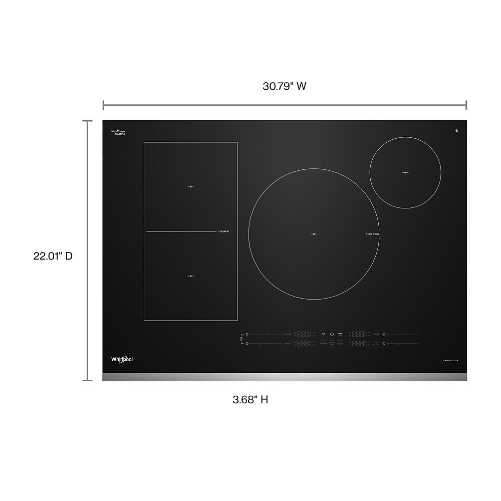30" Intelligent Induction Cooktop with Temp Cook™ Technology and WipeClean™ Coating