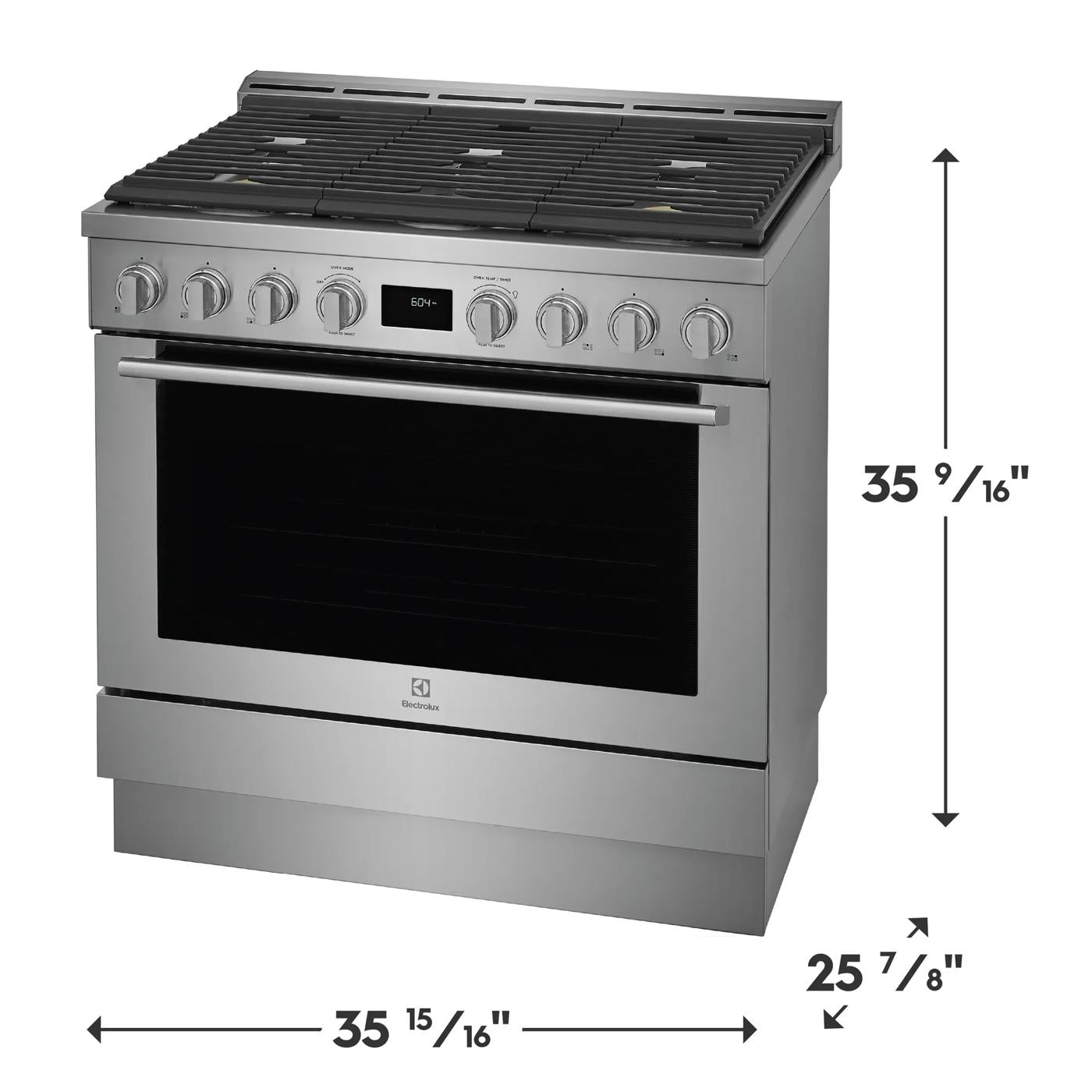 36" Front Control Freestanding Gas Range