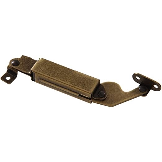 Antique brass lid support hardware piece for home improvement and hardware collections under $50 and $100