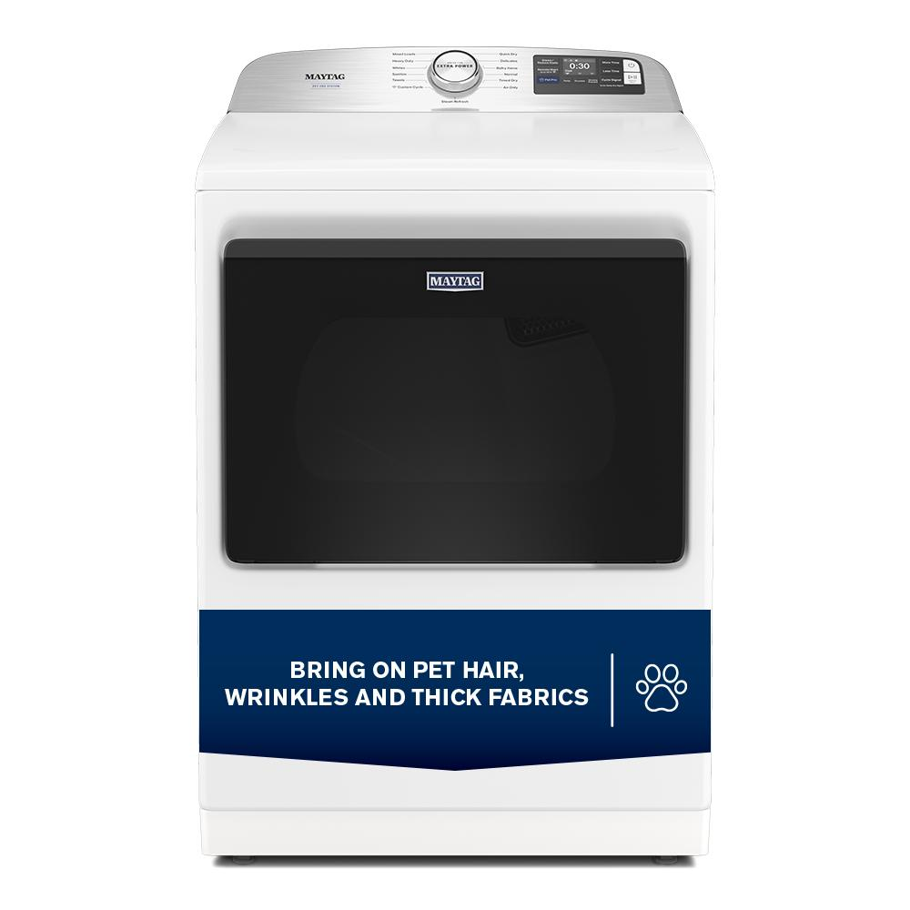 7.4 Cu. Ft. Pet Pro Top Load Electric Dryer with Extra Power and Sanitize Cycle