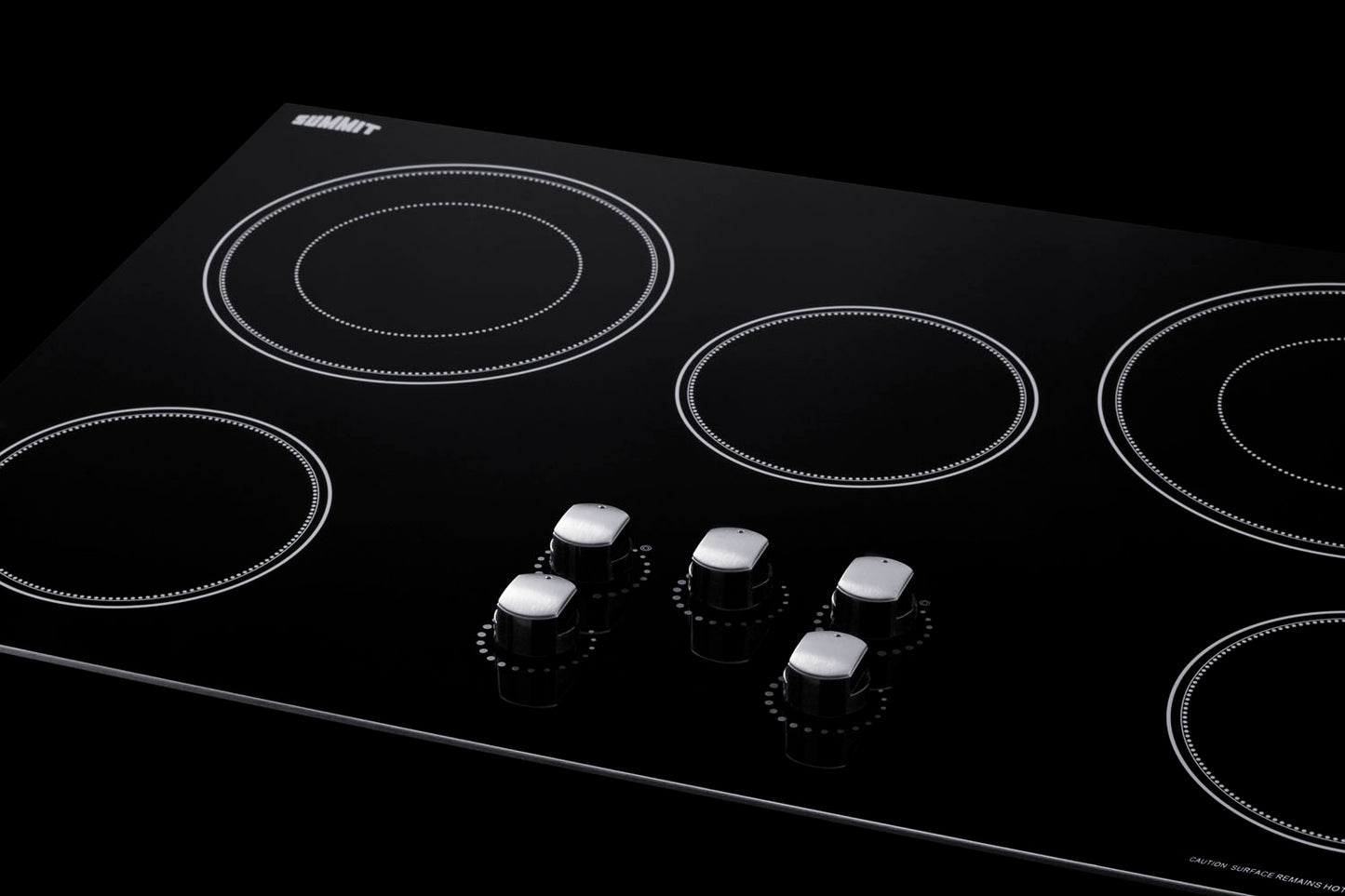 36" Wide 208-240V 5-Burner Radiant Cooktop