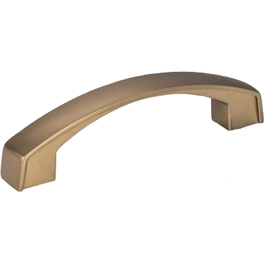Satin bronze cabinet pull with 96mm center spacing for furniture hardware in home improvement collections