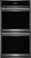Sleek stainless steel double electric wall oven with digital controls in Kitchen & Kitchenware and Appliances collections