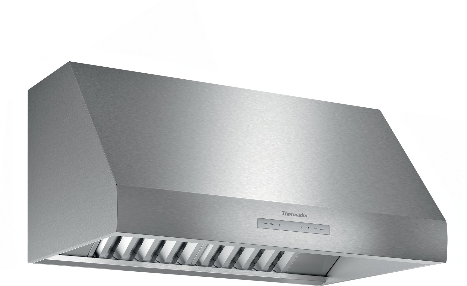 sleek stainless steel wall-mounted range hood with adjustable fan speeds for kitchen ventilation and home improvement
