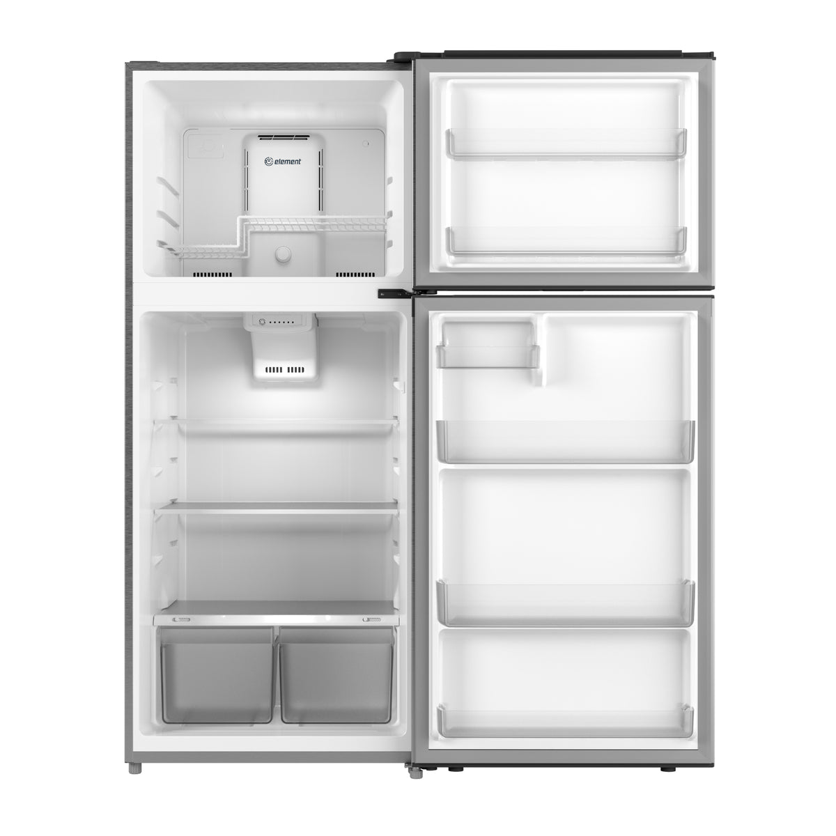 Element Electronics 17.6 cu. ft. Top Freezer Refrigerator, Ice Maker Ready - Stainless Look, ENERGY STAR (ENR18TFGCS)