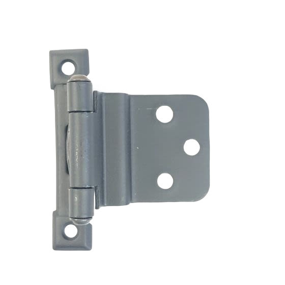 Matte black offset cabinet hinge with self-closing feature for smooth door operation in home improvement projects