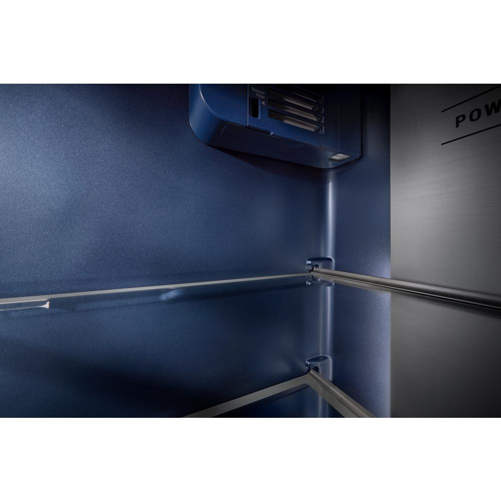 36-inch Wide Counter-Depth Side-by-Side Refrigerator with Arctic Blue Interior - 20.8 Cu. Ft.